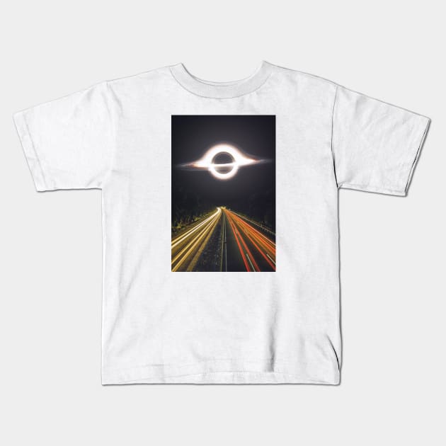 Galactic Highway Kids T-Shirt by DreamCollage